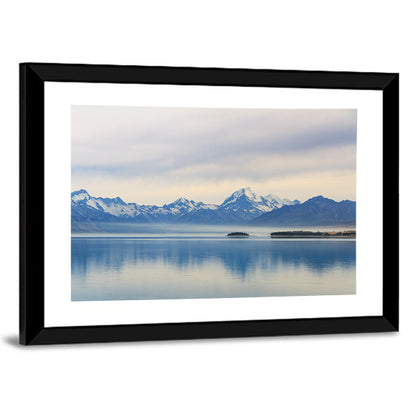 Mount Cook Reflection at Lake Pukaki Wall Art