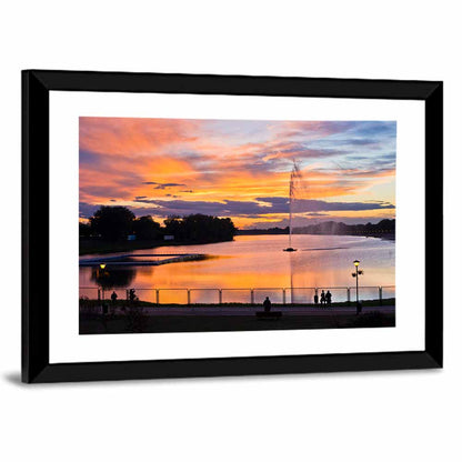 Ada Lake Sunset Wall Art