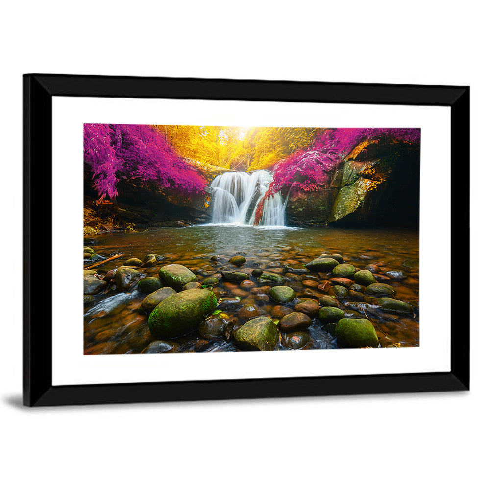 Phu Soi Dao Waterfall at Dusk Wall Art