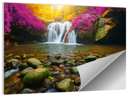 Phu Soi Dao Waterfall at Dusk Wall Art