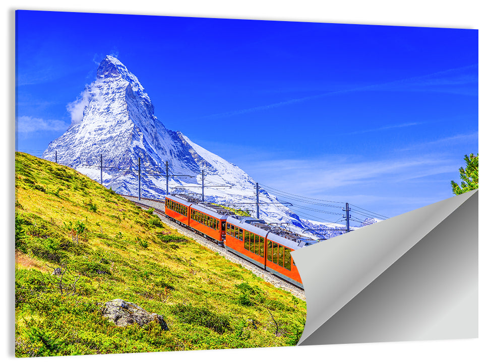 Gornergrat Train and Matterhorn Wall Art