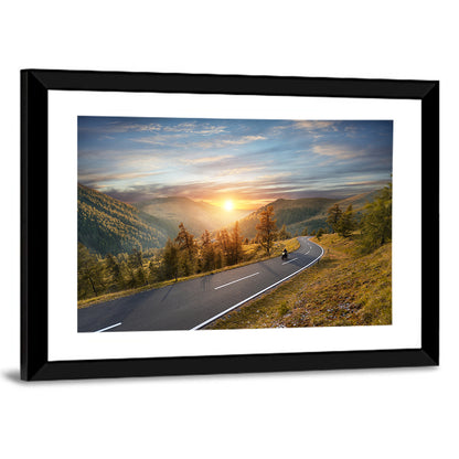 Alpine Highway at Golden Hour Wall Art