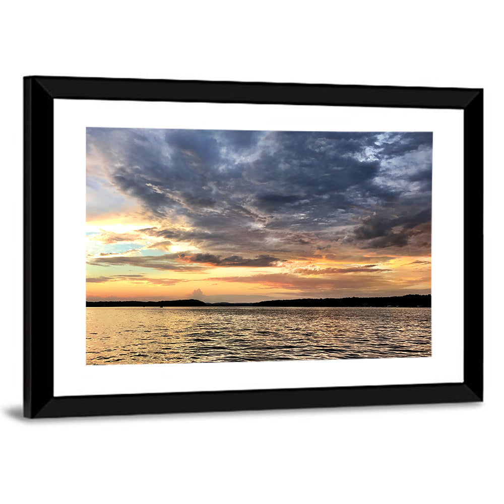 Lake Tillery Sunset Wall Art