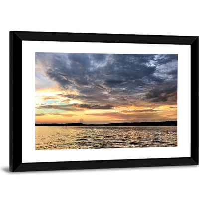 Lake Tillery Sunset Wall Art