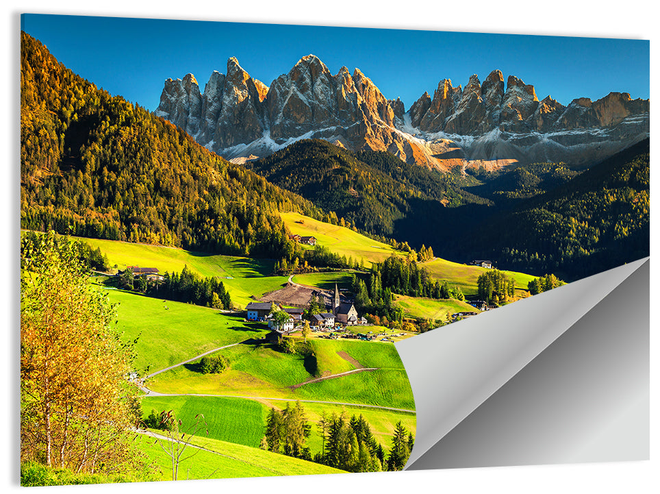 Santa Maddalena, Val Di Funes Wall Art