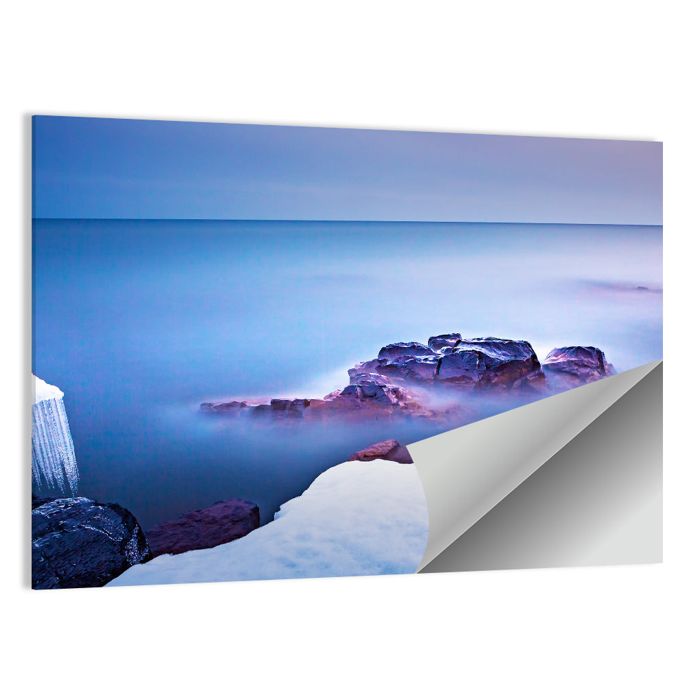 Lake Superior Shoreline at Twilight Wall Art