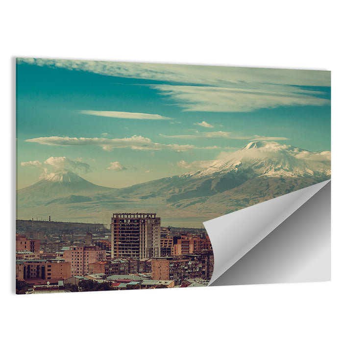 Yerevan Skyline with Mount Ararat Wall Art as a poster print