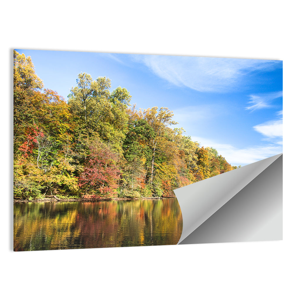 Lake Surprise Autumn Reflection Wall Art