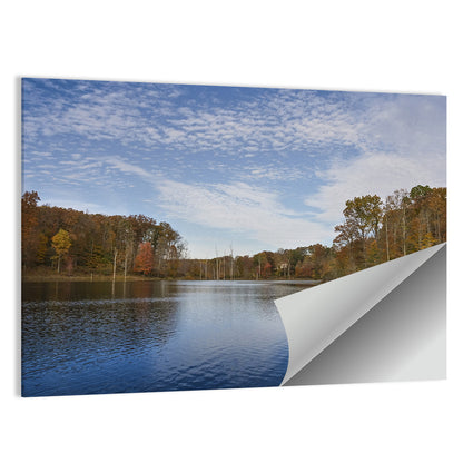 Seneca Lake Autumn Reflection Wall Art