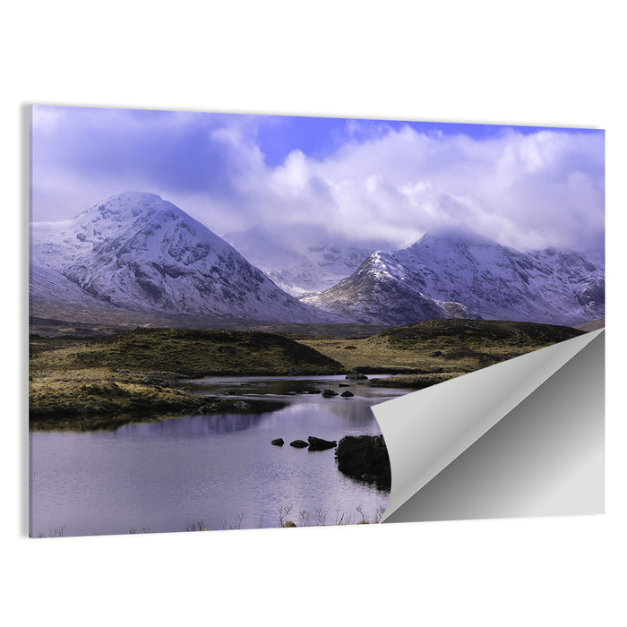 Loch Tulla Hills Wall Art as a poster print