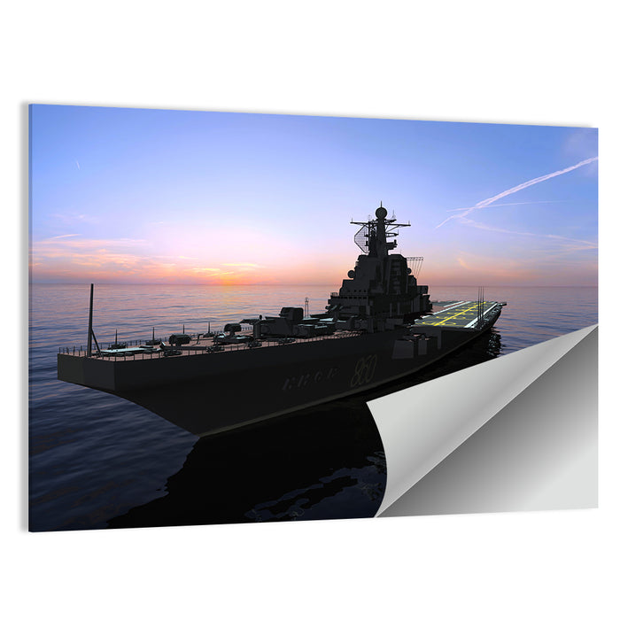 Aircraft Carrier 860 at Dusk Wall Art as a poster print