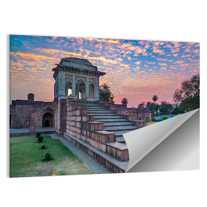 Jahaz Mahal Staircase at Sunset Wall Art as a poster print