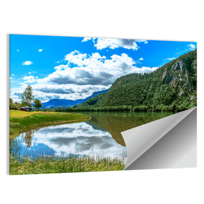 Lake Mjosa Reflection Wall Art