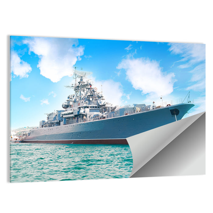 Navy Warship Hull Study Wall Art as a poster print