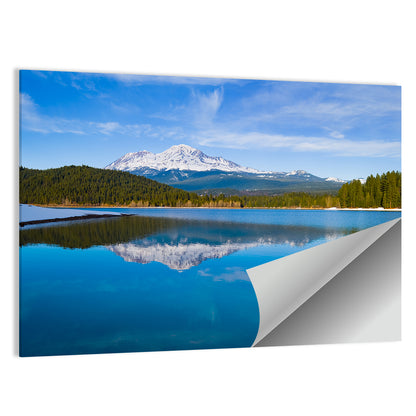 California Mountain Lake Reflection Wall Art