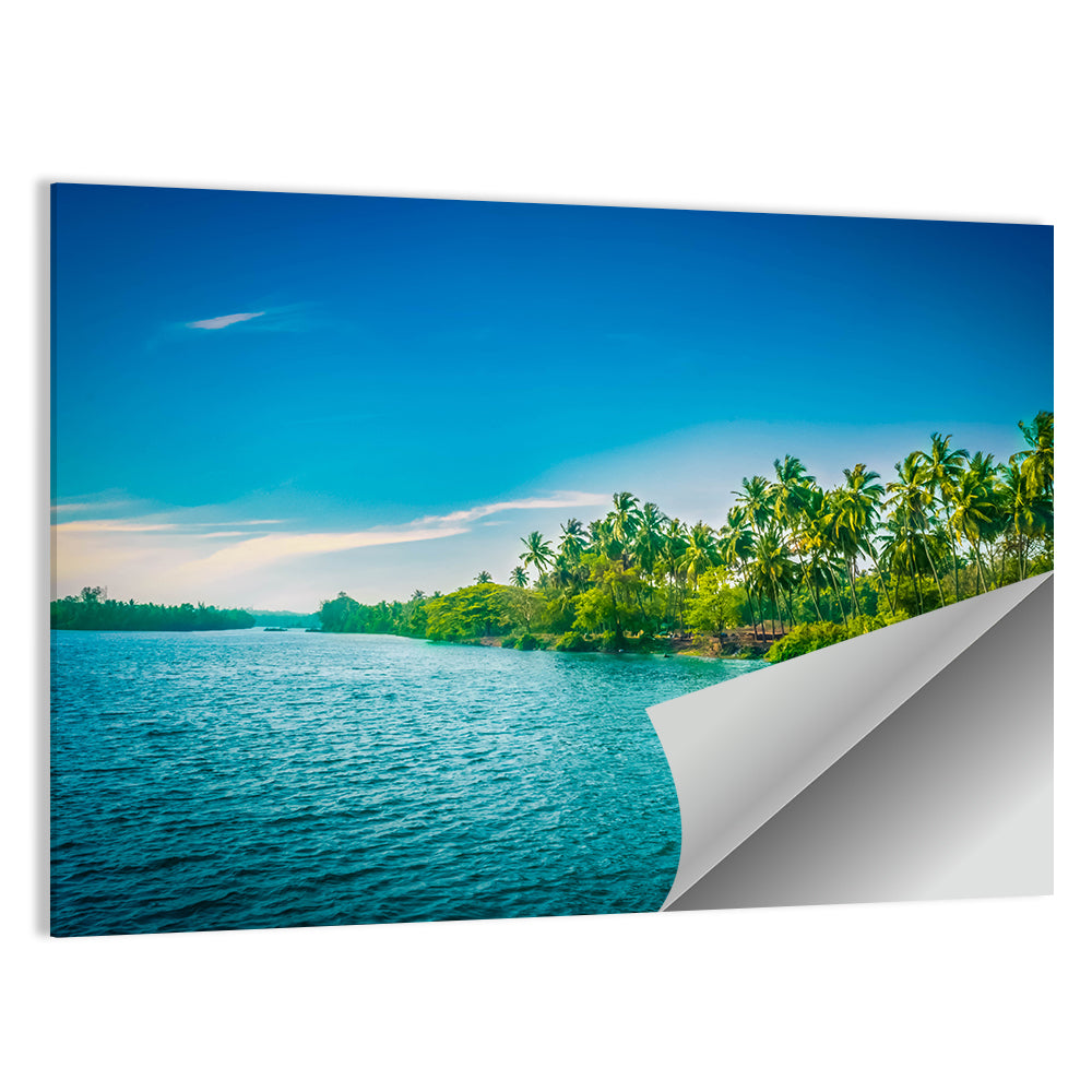 Tropical River in India Wall Art