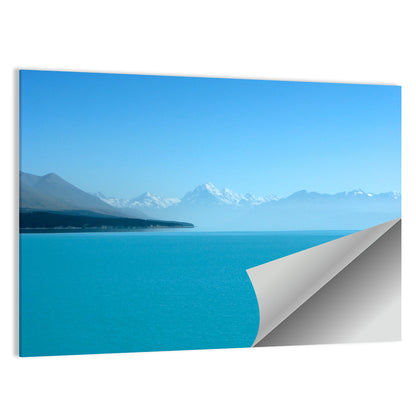 Turquoise Lake Pukaki View of Mount Cook Wall Art