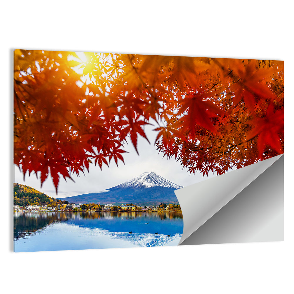 Mount Fuji Over Lake Kawaguchiko Wall Art