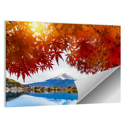Mount Fuji Over Lake Kawaguchiko Wall Art
