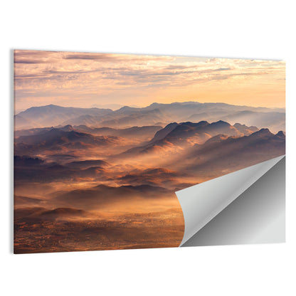 Misty Chiangdao Mountain at Golden Hour Wall Art