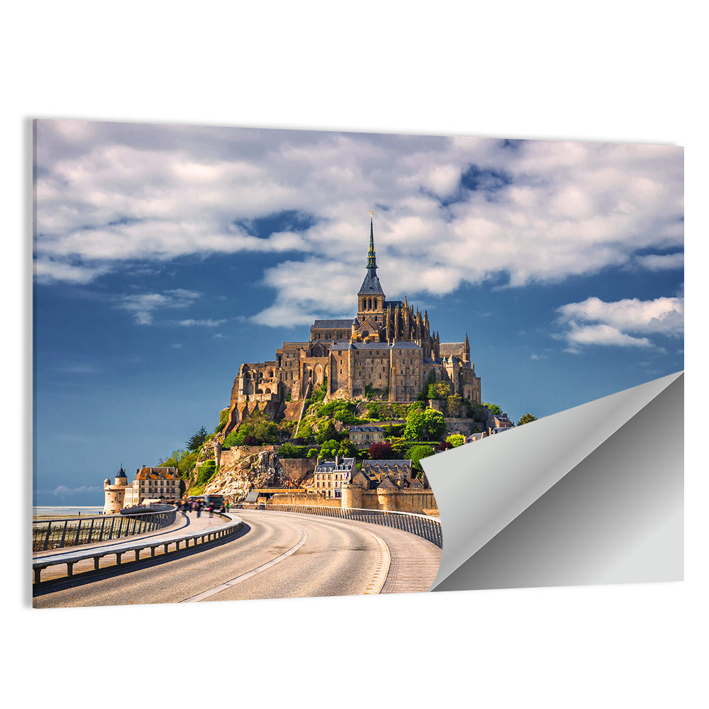 Mont Saint-michel at Low Tide Wall Art