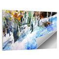 Winter Forest Watercolor Study Wall Art