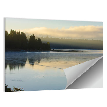 Misty Sunrise at Lake Almanor Wall Art