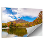 Yonah Mountain Autumn Reflection Wall Art