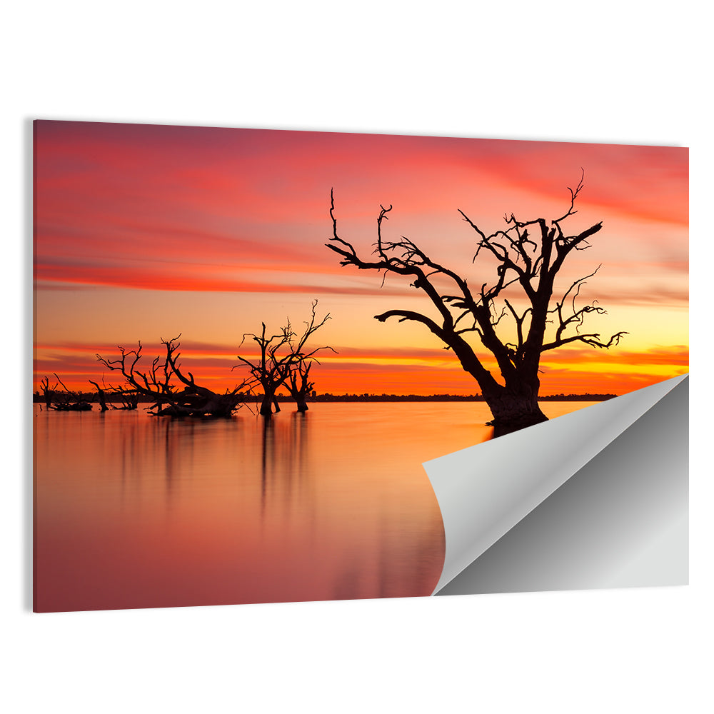 Lake Bonney Sunset Reflections Wall Art