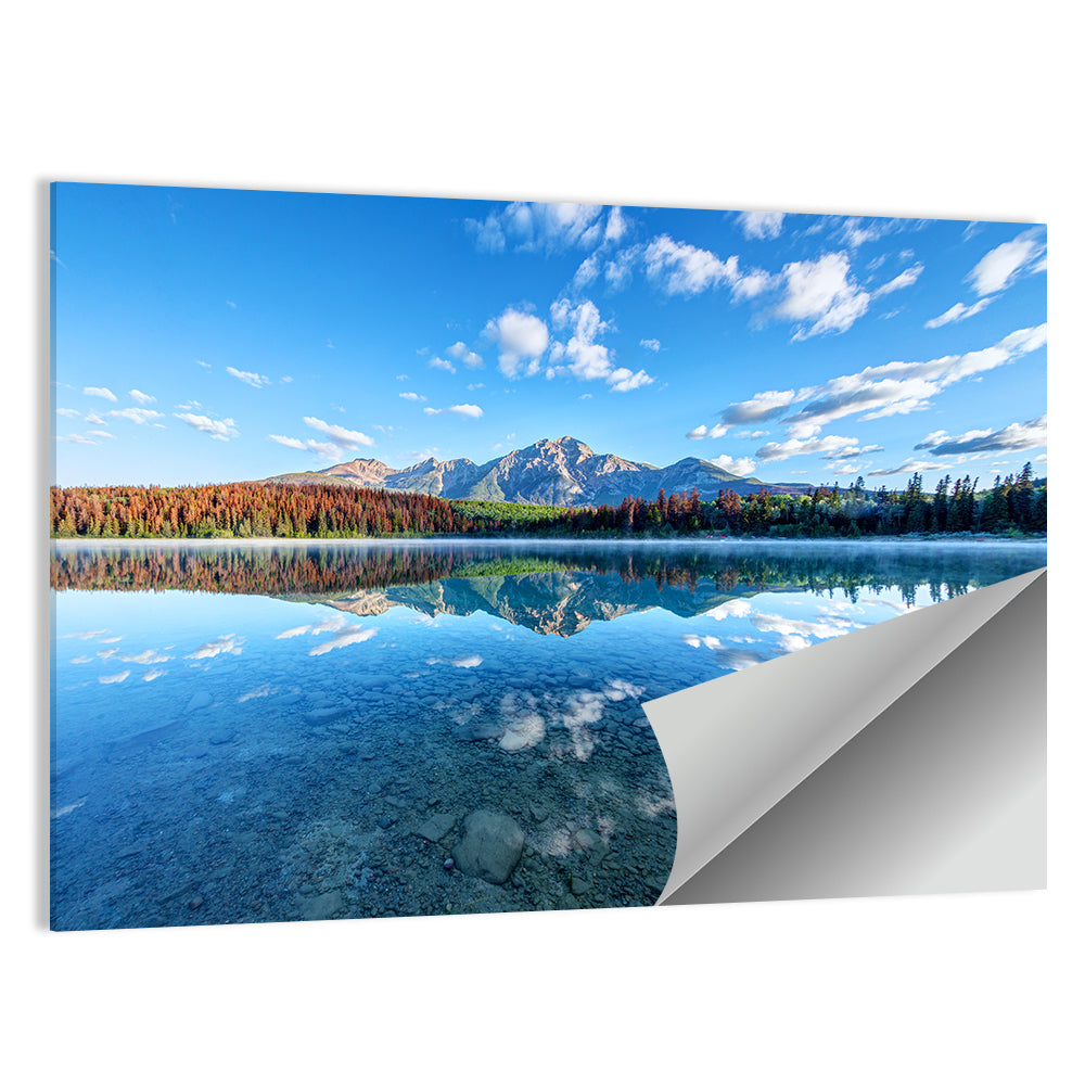 Patricia Lake Autumn Reflection Wall Art