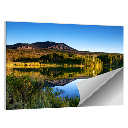 Golden Hour Mountain Lake Wall Art