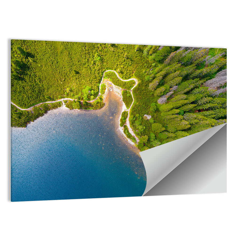 High Tatras Lake Aerial View Wall Art