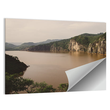 Lake Nyos Cliff View Wall Art
