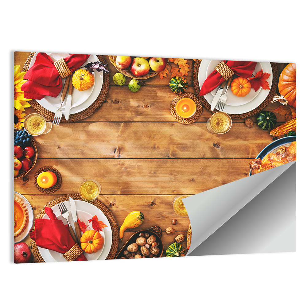 Rustic Thanksgiving Tabletop Wall Art