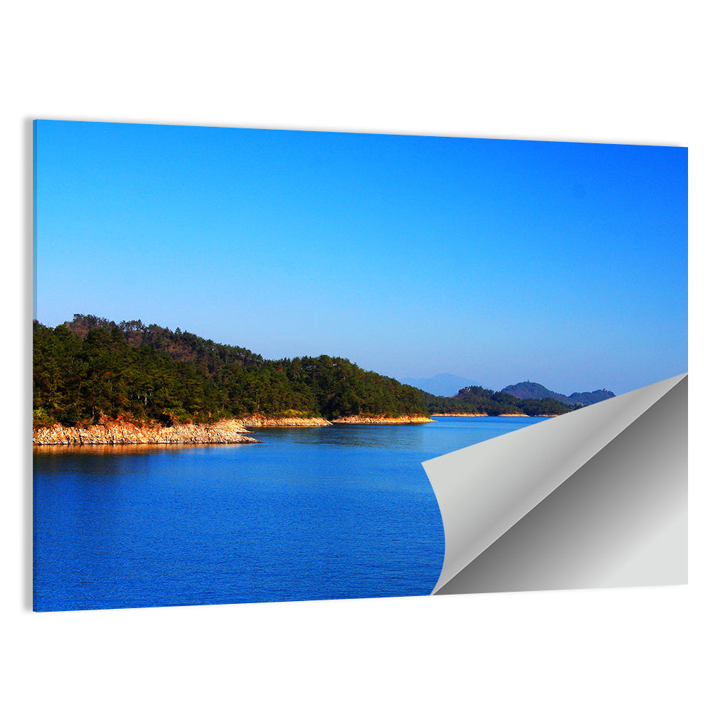 Qiandao Lake Rocky Shoreline Wall Art
