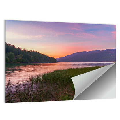 Whitefish Lake Sunset Glow Wall Art