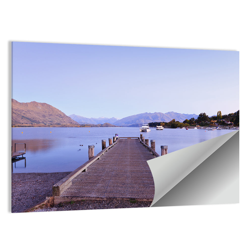 Wanaka Pier at Twilight Wall Art