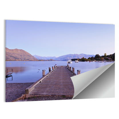 Wanaka Pier at Twilight Wall Art