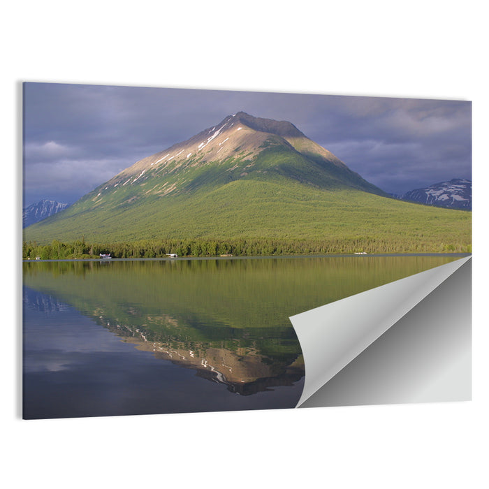 Mount Tanalian from Lake Clark Wall Art as a poster print