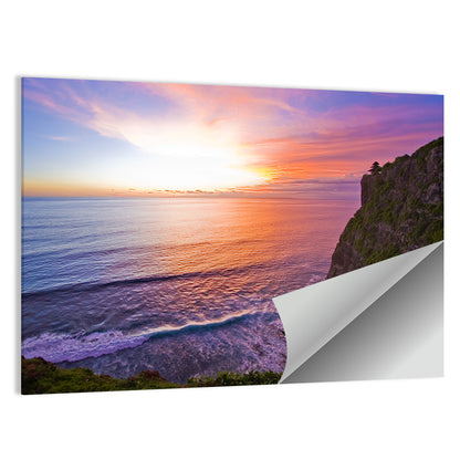 Uluwatu Temple Sunset Wall Art