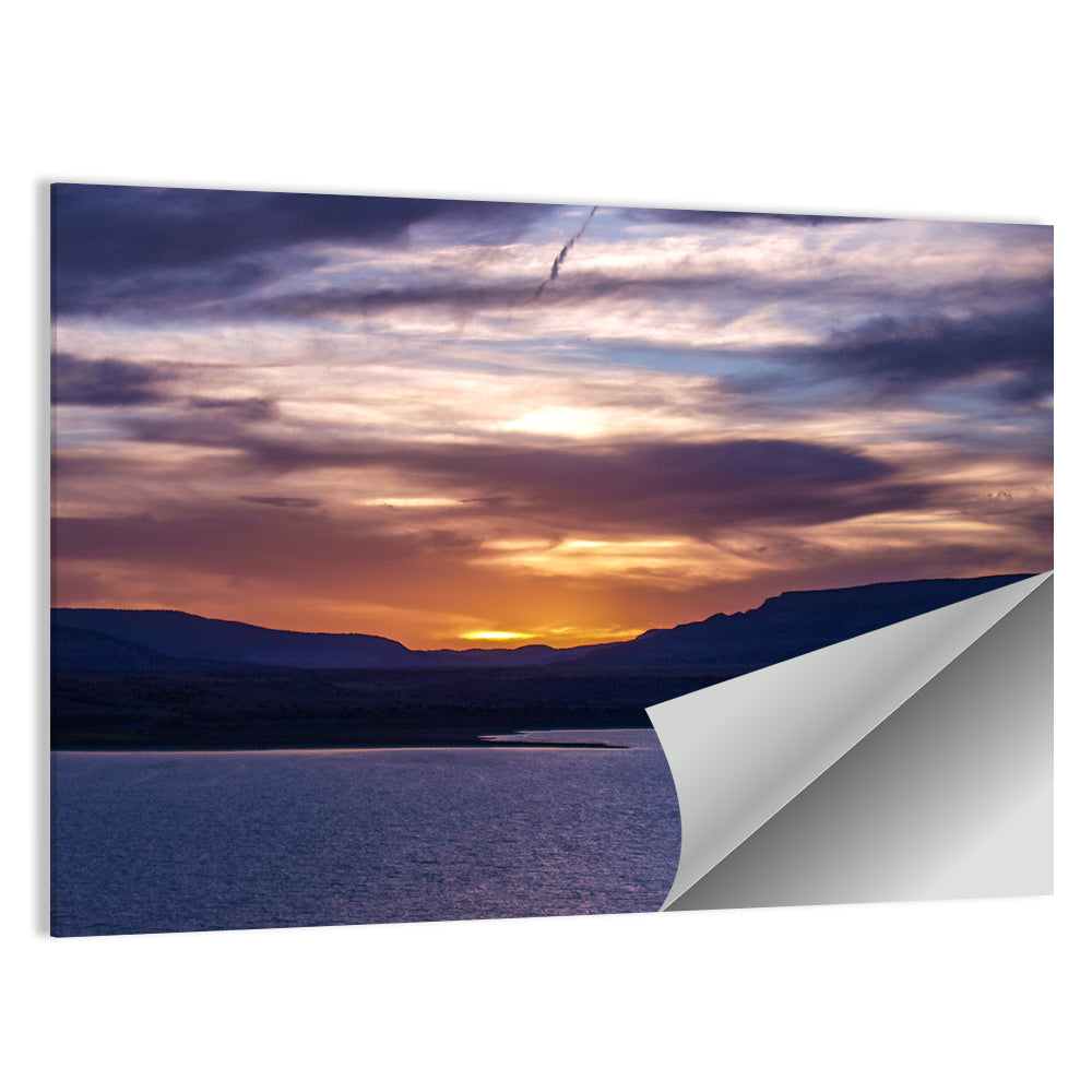 Abiquiu Lake Sunset Glow Wall Art