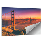 Golden Gate Bridge at Sunset Wall Art