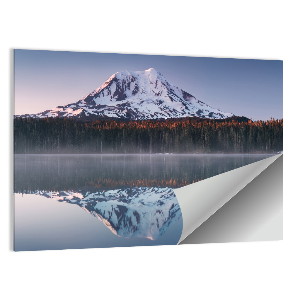 Mount Adams Sunrise Reflection Wall Art
