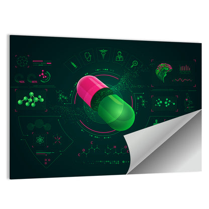 Pharmaceutical Analysis Interface Wall Art