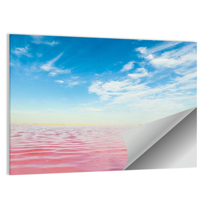 Pink Lake Horizon Wall Art