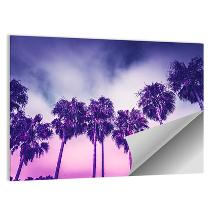 Venice Beach Palm Silhouettes Wall Art