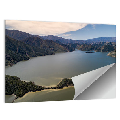 Pyramid Lake Aerial View Wall Art