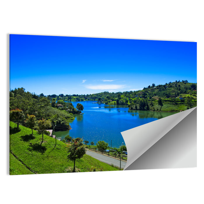 Santa Fe De Antioquia Lake View Wall Art as a poster print