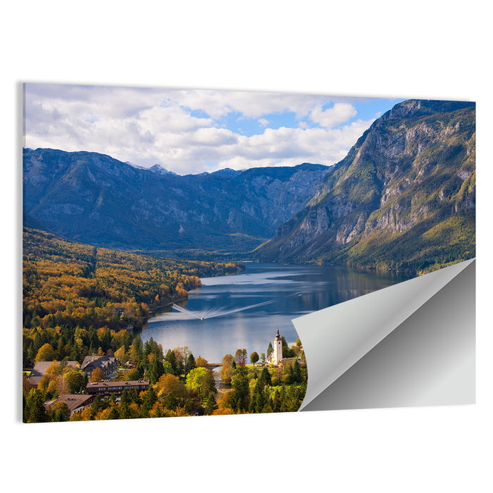 Autumn at Lake Bohinj Wall Art as a poster print