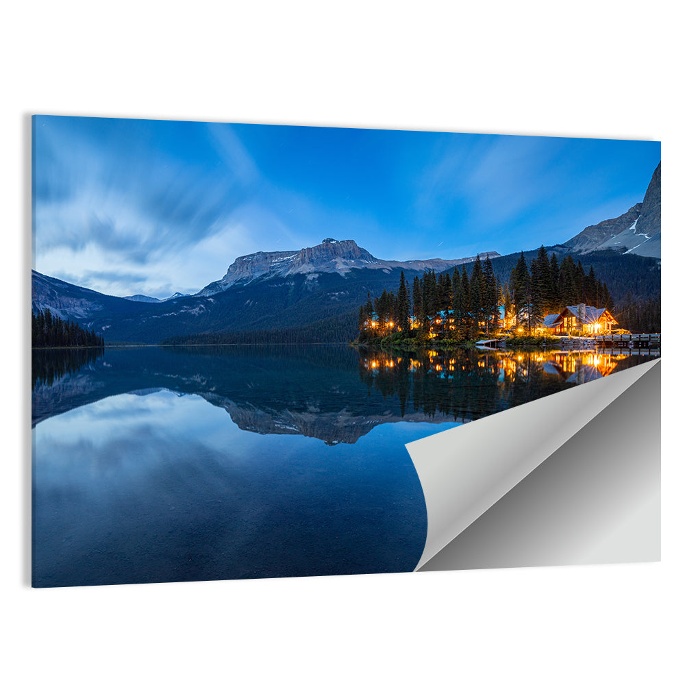 Emerald Lake Twilight Wall Art